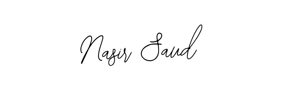 Make a beautiful signature design for name Nasir Saud. With this signature (Bearetta-2O07w) style, you can create a handwritten signature for free. Nasir Saud signature style 12 images and pictures png