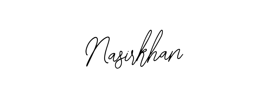Bearetta-2O07w is a professional signature style that is perfect for those who want to add a touch of class to their signature. It is also a great choice for those who want to make their signature more unique. Get Nasirkhan name to fancy signature for free. Nasirkhan signature style 12 images and pictures png