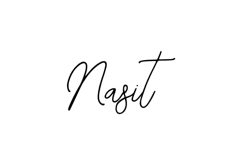 Use a signature maker to create a handwritten signature online. With this signature software, you can design (Bearetta-2O07w) your own signature for name Nasit. Nasit signature style 12 images and pictures png