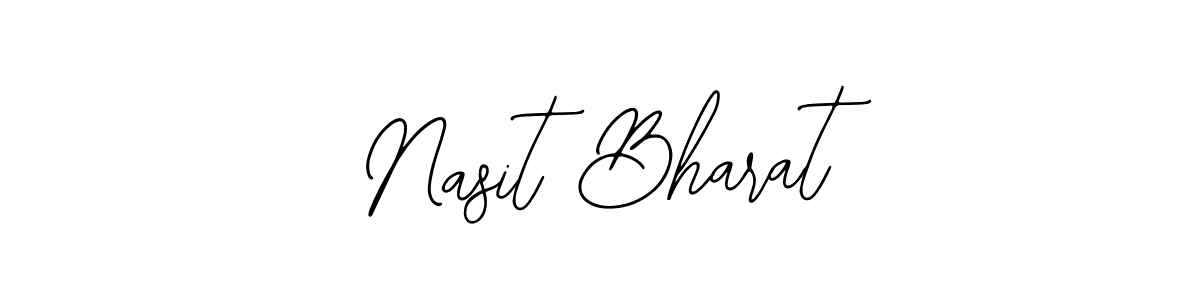 How to Draw Nasit Bharat signature style? Bearetta-2O07w is a latest design signature styles for name Nasit Bharat. Nasit Bharat signature style 12 images and pictures png