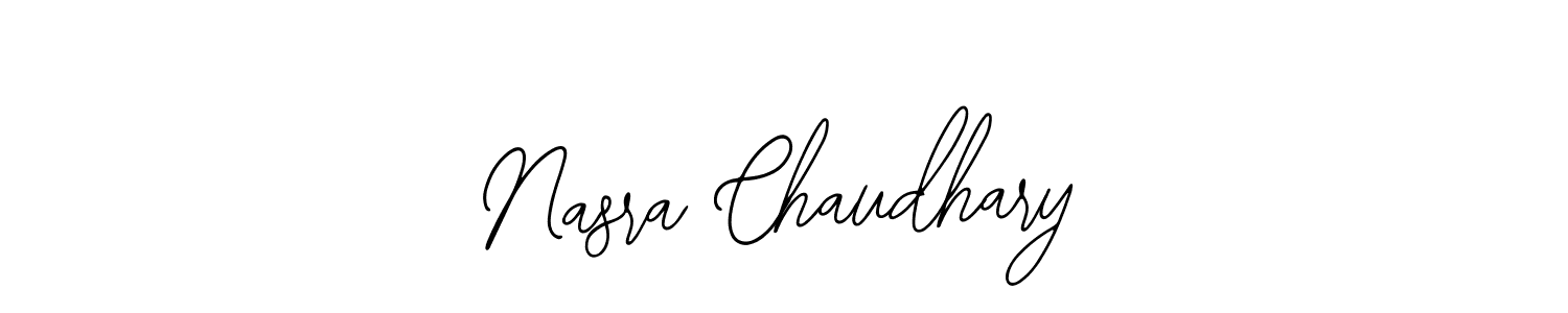 You should practise on your own different ways (Bearetta-2O07w) to write your name (Nasra Chaudhary) in signature. don't let someone else do it for you. Nasra Chaudhary signature style 12 images and pictures png