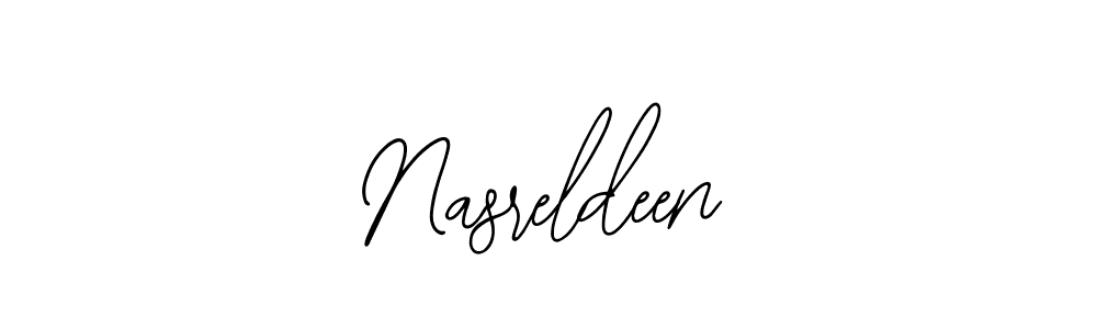 How to make Nasreldeen signature? Bearetta-2O07w is a professional autograph style. Create handwritten signature for Nasreldeen name. Nasreldeen signature style 12 images and pictures png