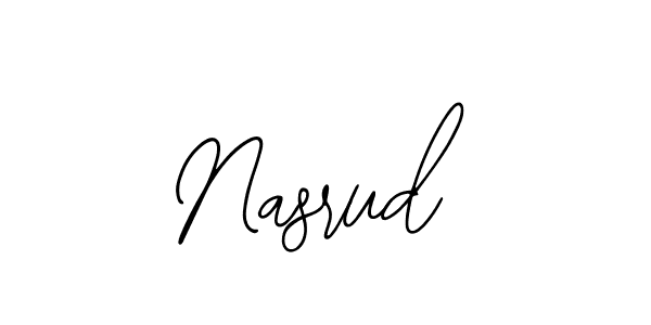 Also we have Nasrud name is the best signature style. Create professional handwritten signature collection using Bearetta-2O07w autograph style. Nasrud signature style 12 images and pictures png