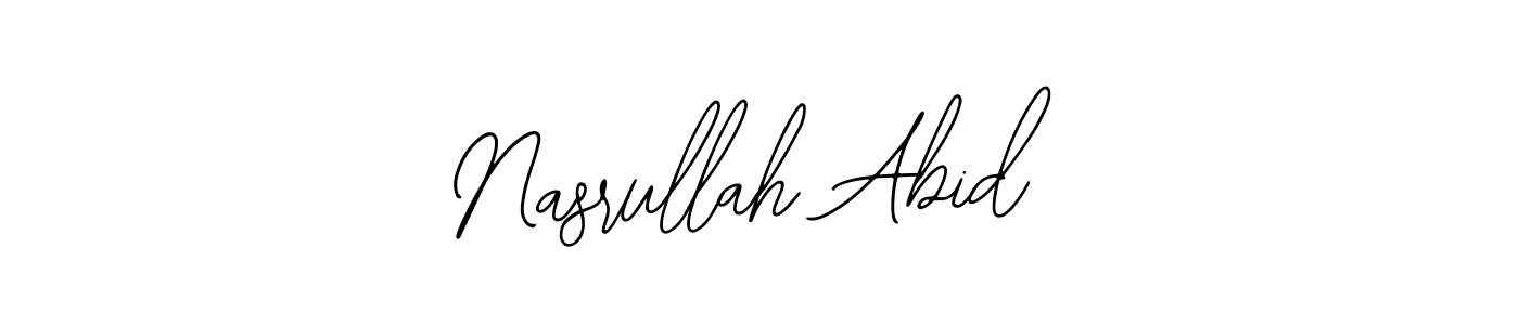 It looks lik you need a new signature style for name Nasrullah Abid. Design unique handwritten (Bearetta-2O07w) signature with our free signature maker in just a few clicks. Nasrullah Abid signature style 12 images and pictures png