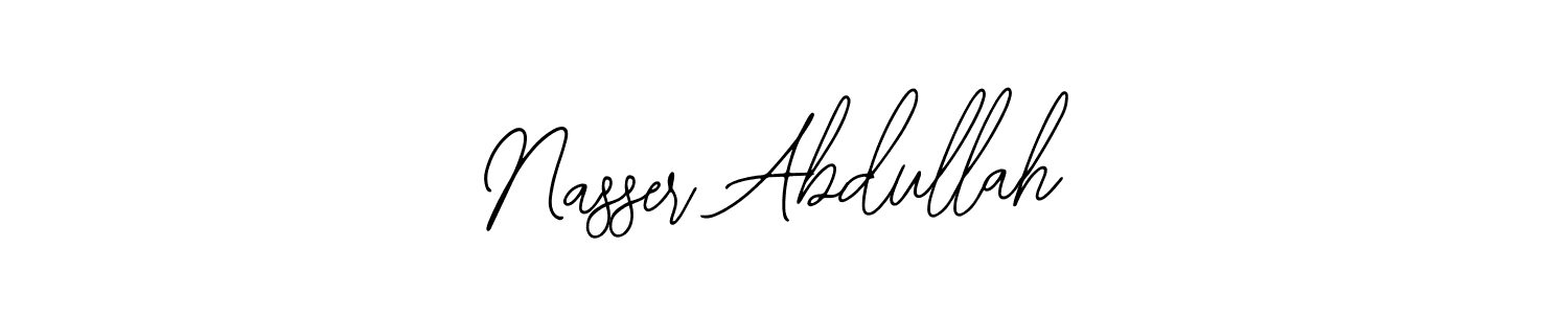 Make a beautiful signature design for name Nasser Abdullah. Use this online signature maker to create a handwritten signature for free. Nasser Abdullah signature style 12 images and pictures png