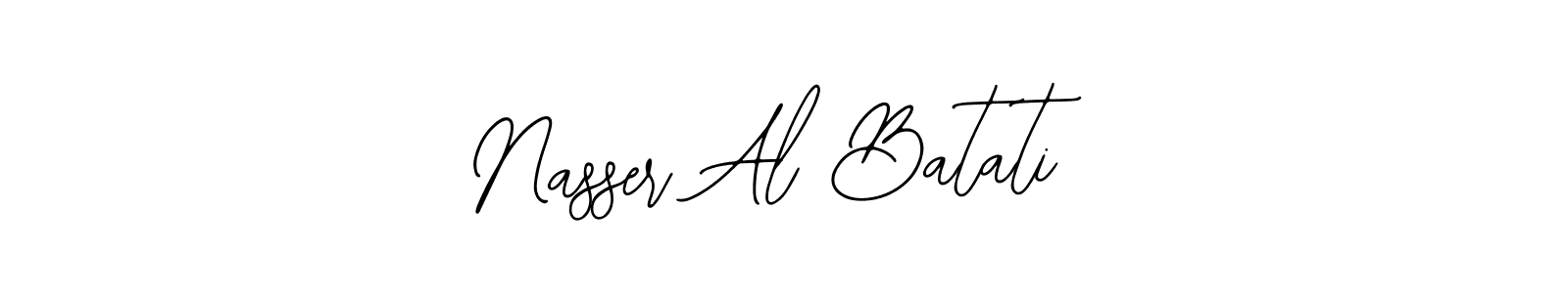 The best way (Bearetta-2O07w) to make a short signature is to pick only two or three words in your name. The name Nasser Al Batati include a total of six letters. For converting this name. Nasser Al Batati signature style 12 images and pictures png