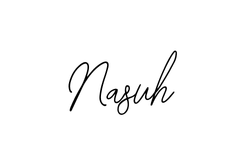 How to make Nasuh name signature. Use Bearetta-2O07w style for creating short signs online. This is the latest handwritten sign. Nasuh signature style 12 images and pictures png