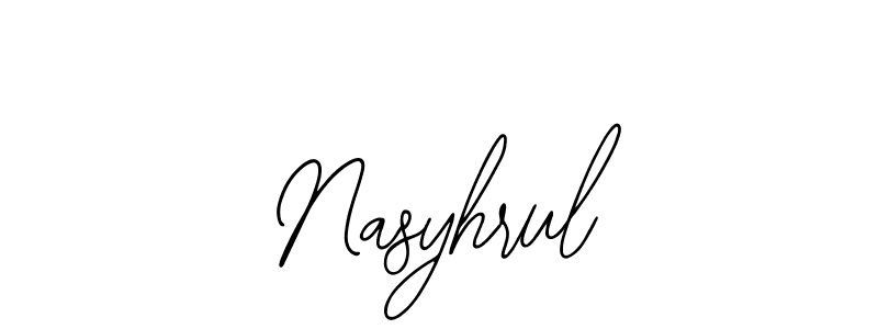 You can use this online signature creator to create a handwritten signature for the name Nasyhrul. This is the best online autograph maker. Nasyhrul signature style 12 images and pictures png