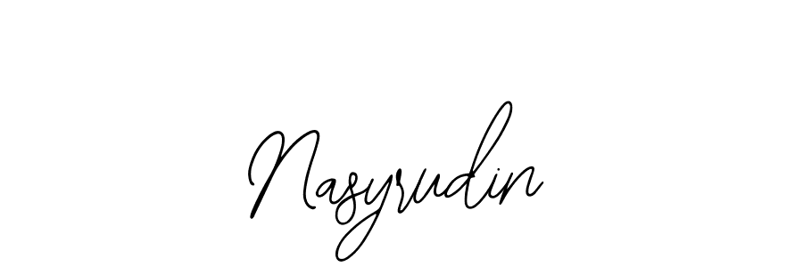 Make a beautiful signature design for name Nasyrudin. Use this online signature maker to create a handwritten signature for free. Nasyrudin signature style 12 images and pictures png