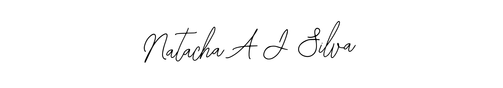 Use a signature maker to create a handwritten signature online. With this signature software, you can design (Bearetta-2O07w) your own signature for name Natacha A J Silva. Natacha A J Silva signature style 12 images and pictures png