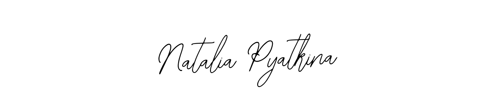 How to make Natalia Pyatkina name signature. Use Bearetta-2O07w style for creating short signs online. This is the latest handwritten sign. Natalia Pyatkina signature style 12 images and pictures png