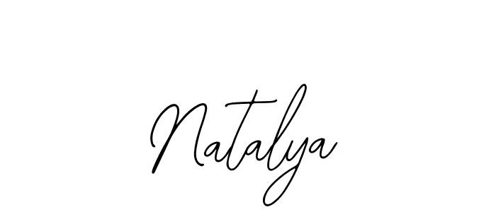 How to make Natalya name signature. Use Bearetta-2O07w style for creating short signs online. This is the latest handwritten sign. Natalya signature style 12 images and pictures png