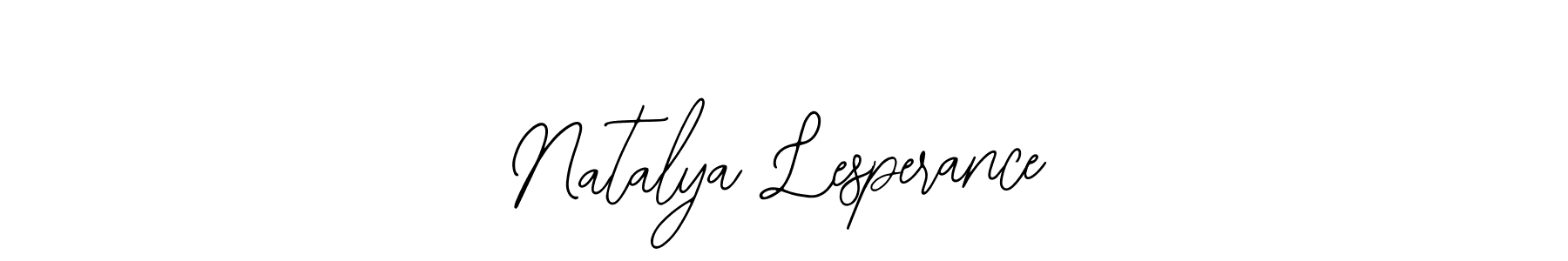 How to make Natalya Lesperance name signature. Use Bearetta-2O07w style for creating short signs online. This is the latest handwritten sign. Natalya Lesperance signature style 12 images and pictures png