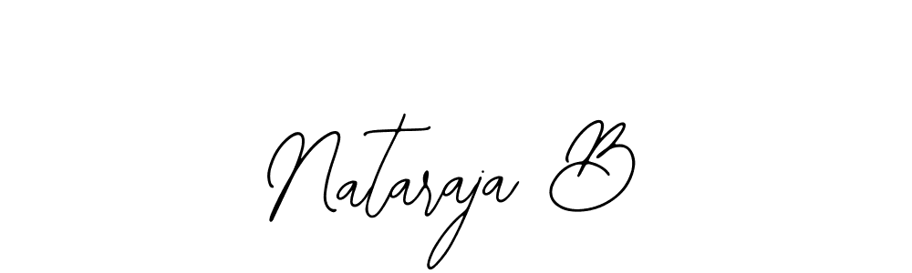 Use a signature maker to create a handwritten signature online. With this signature software, you can design (Bearetta-2O07w) your own signature for name Nataraja B. Nataraja B signature style 12 images and pictures png