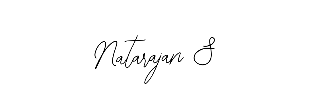 Create a beautiful signature design for name Natarajan S. With this signature (Bearetta-2O07w) fonts, you can make a handwritten signature for free. Natarajan S signature style 12 images and pictures png