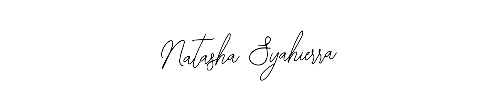 Also You can easily find your signature by using the search form. We will create Natasha Syahierra name handwritten signature images for you free of cost using Bearetta-2O07w sign style. Natasha Syahierra signature style 12 images and pictures png