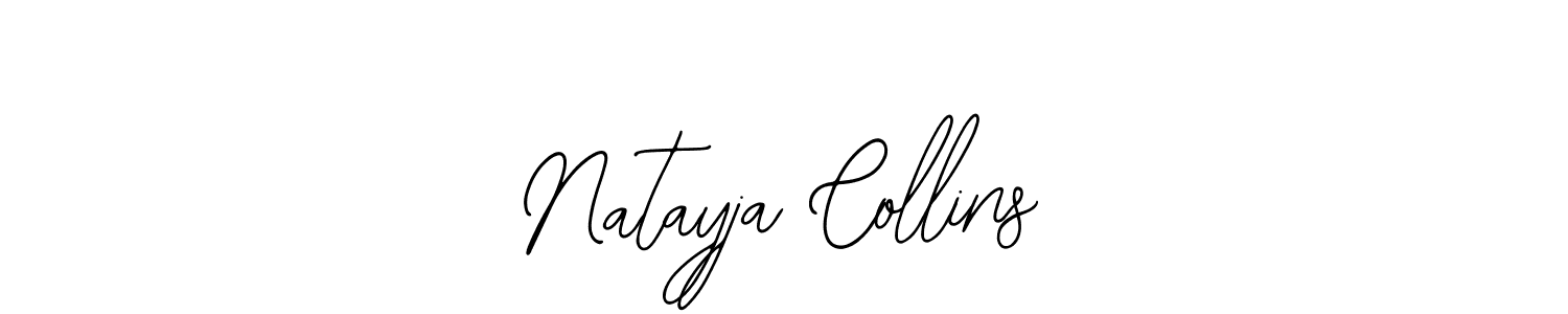 You should practise on your own different ways (Bearetta-2O07w) to write your name (Natayja Collins) in signature. don't let someone else do it for you. Natayja Collins signature style 12 images and pictures png