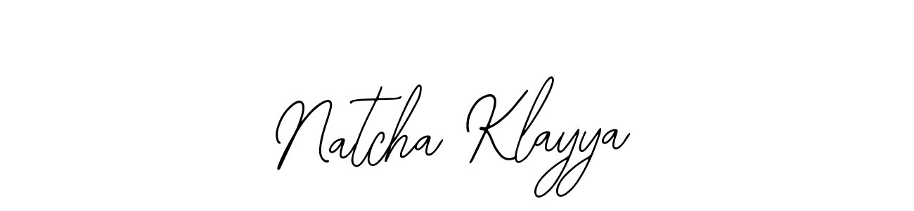 Design your own signature with our free online signature maker. With this signature software, you can create a handwritten (Bearetta-2O07w) signature for name Natcha Klayya. Natcha Klayya signature style 12 images and pictures png