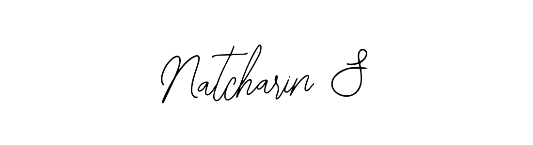 Use a signature maker to create a handwritten signature online. With this signature software, you can design (Bearetta-2O07w) your own signature for name Natcharin S. Natcharin S signature style 12 images and pictures png