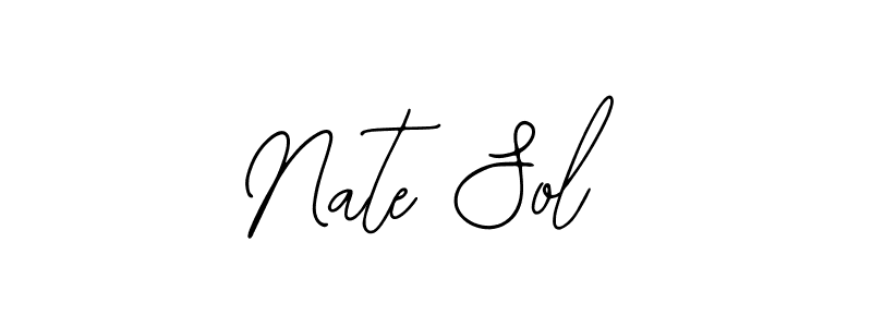 Bearetta-2O07w is a professional signature style that is perfect for those who want to add a touch of class to their signature. It is also a great choice for those who want to make their signature more unique. Get Nate Sol name to fancy signature for free. Nate Sol signature style 12 images and pictures png