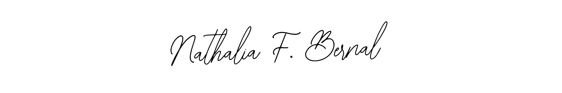 Also You can easily find your signature by using the search form. We will create Nathalia F. Bernal name handwritten signature images for you free of cost using Bearetta-2O07w sign style. Nathalia F. Bernal signature style 12 images and pictures png