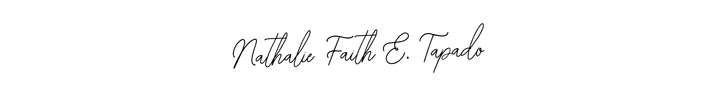 It looks lik you need a new signature style for name Nathalie Faith E. Tapado. Design unique handwritten (Bearetta-2O07w) signature with our free signature maker in just a few clicks. Nathalie Faith E. Tapado signature style 12 images and pictures png