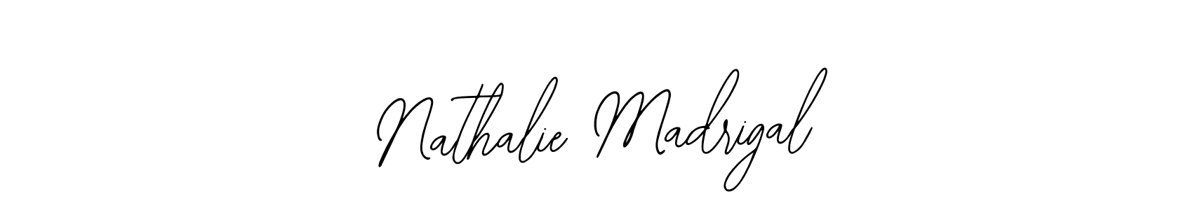 How to make Nathalie Madrigal name signature. Use Bearetta-2O07w style for creating short signs online. This is the latest handwritten sign. Nathalie Madrigal signature style 12 images and pictures png
