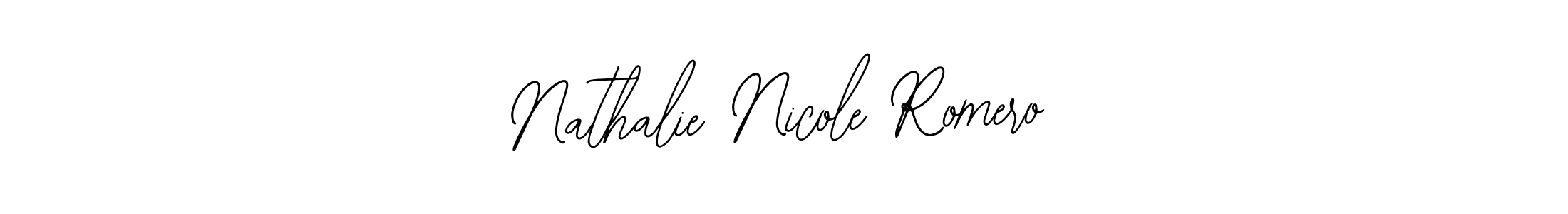 Design your own signature with our free online signature maker. With this signature software, you can create a handwritten (Bearetta-2O07w) signature for name Nathalie Nicole Romero. Nathalie Nicole Romero signature style 12 images and pictures png