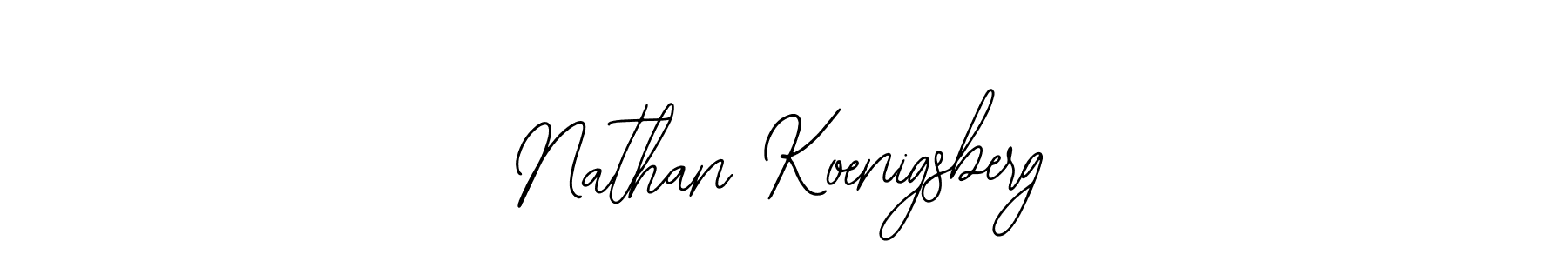 Nathan Koenigsberg stylish signature style. Best Handwritten Sign (Bearetta-2O07w) for my name. Handwritten Signature Collection Ideas for my name Nathan Koenigsberg. Nathan Koenigsberg signature style 12 images and pictures png