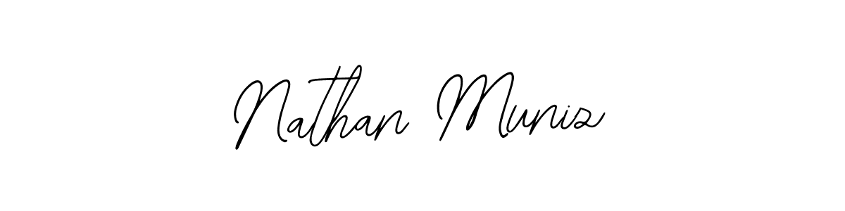 Design your own signature with our free online signature maker. With this signature software, you can create a handwritten (Bearetta-2O07w) signature for name Nathan Muniz. Nathan Muniz signature style 12 images and pictures png
