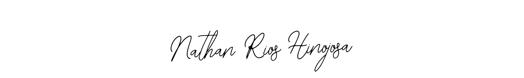 How to make Nathan Rios Hinojosa name signature. Use Bearetta-2O07w style for creating short signs online. This is the latest handwritten sign. Nathan Rios Hinojosa signature style 12 images and pictures png
