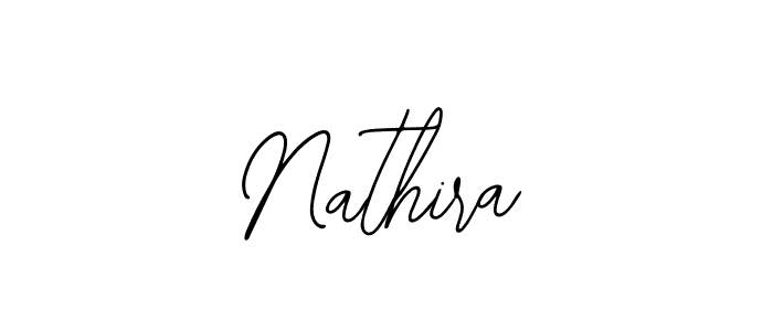 How to make Nathira name signature. Use Bearetta-2O07w style for creating short signs online. This is the latest handwritten sign. Nathira signature style 12 images and pictures png