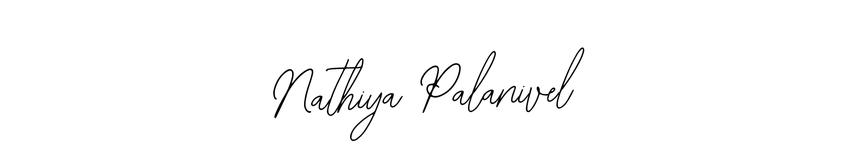 Use a signature maker to create a handwritten signature online. With this signature software, you can design (Bearetta-2O07w) your own signature for name Nathiya Palanivel. Nathiya Palanivel signature style 12 images and pictures png