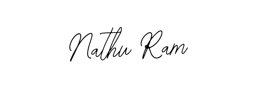 The best way (Bearetta-2O07w) to make a short signature is to pick only two or three words in your name. The name Nathu Ram include a total of six letters. For converting this name. Nathu Ram signature style 12 images and pictures png