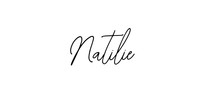 How to make Natilie name signature. Use Bearetta-2O07w style for creating short signs online. This is the latest handwritten sign. Natilie signature style 12 images and pictures png