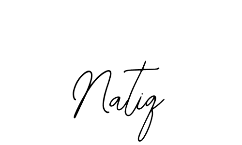 Design your own signature with our free online signature maker. With this signature software, you can create a handwritten (Bearetta-2O07w) signature for name Natiq. Natiq signature style 12 images and pictures png