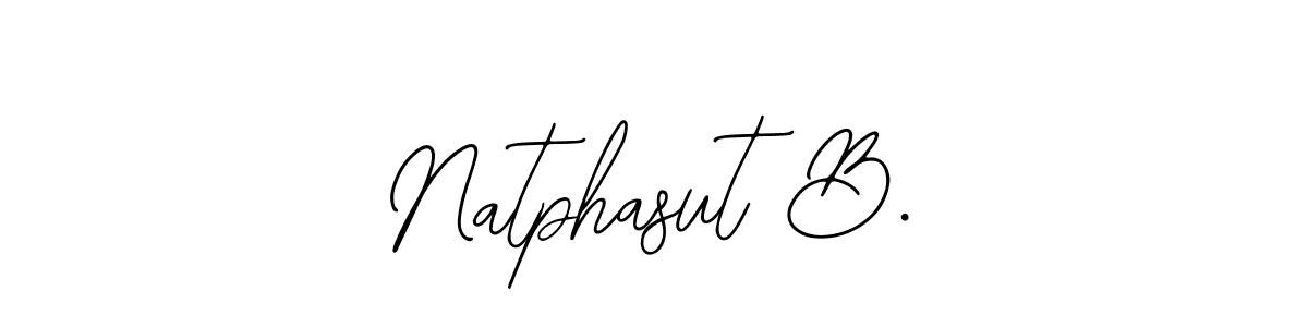 Create a beautiful signature design for name Natphasut B.. With this signature (Bearetta-2O07w) fonts, you can make a handwritten signature for free. Natphasut B. signature style 12 images and pictures png