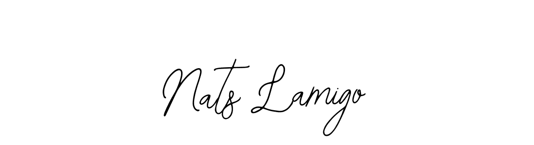 if you are searching for the best signature style for your name Nats Lamigo. so please give up your signature search. here we have designed multiple signature styles  using Bearetta-2O07w. Nats Lamigo signature style 12 images and pictures png