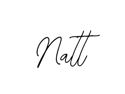 How to make Natt signature? Bearetta-2O07w is a professional autograph style. Create handwritten signature for Natt name. Natt signature style 12 images and pictures png