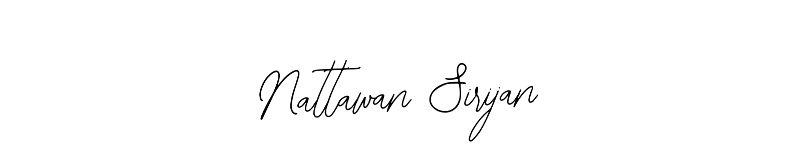 How to Draw Nattawan Sirijan signature style? Bearetta-2O07w is a latest design signature styles for name Nattawan Sirijan. Nattawan Sirijan signature style 12 images and pictures png