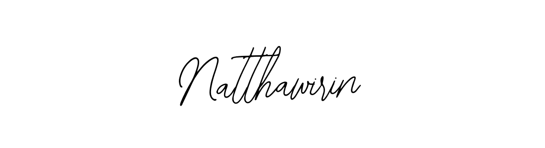 How to make Natthawirin name signature. Use Bearetta-2O07w style for creating short signs online. This is the latest handwritten sign. Natthawirin signature style 12 images and pictures png