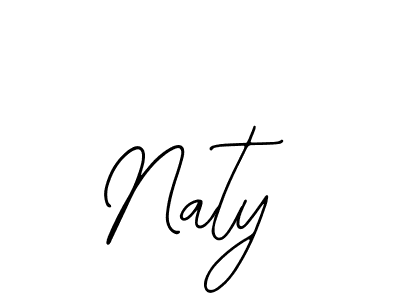 How to make Naty name signature. Use Bearetta-2O07w style for creating short signs online. This is the latest handwritten sign. Naty signature style 12 images and pictures png
