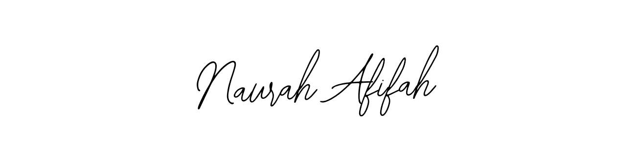 Design your own signature with our free online signature maker. With this signature software, you can create a handwritten (Bearetta-2O07w) signature for name Naurah Afifah. Naurah Afifah signature style 12 images and pictures png
