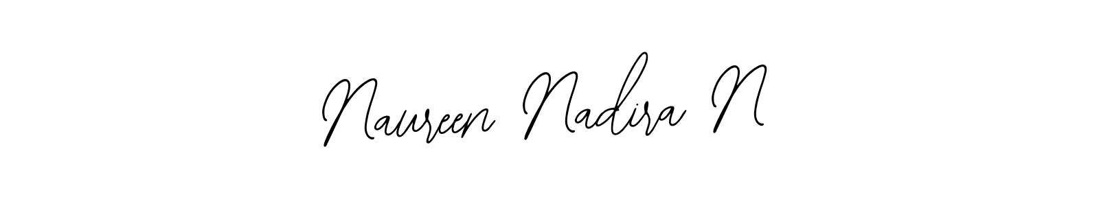 Naureen Nadira N stylish signature style. Best Handwritten Sign (Bearetta-2O07w) for my name. Handwritten Signature Collection Ideas for my name Naureen Nadira N. Naureen Nadira N signature style 12 images and pictures png