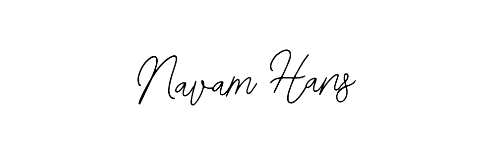 Make a beautiful signature design for name Navam Hans. With this signature (Bearetta-2O07w) style, you can create a handwritten signature for free. Navam Hans signature style 12 images and pictures png