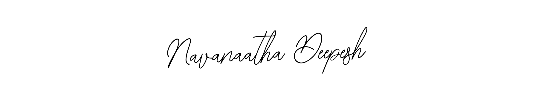 How to make Navanaatha Deepesh name signature. Use Bearetta-2O07w style for creating short signs online. This is the latest handwritten sign. Navanaatha Deepesh signature style 12 images and pictures png