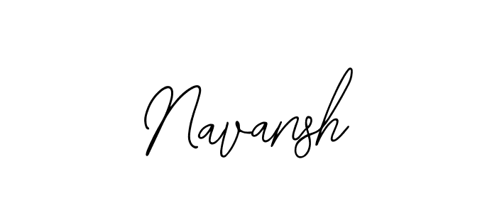 Design your own signature with our free online signature maker. With this signature software, you can create a handwritten (Bearetta-2O07w) signature for name Navansh. Navansh signature style 12 images and pictures png