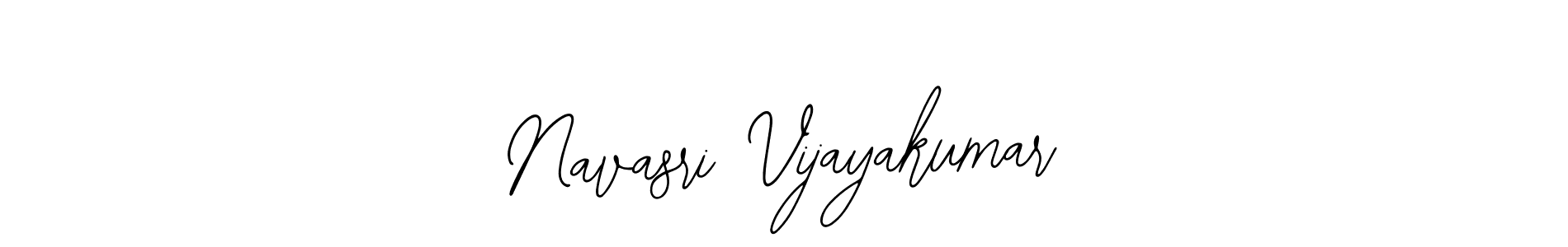 Create a beautiful signature design for name Navasri Vijayakumar. With this signature (Bearetta-2O07w) fonts, you can make a handwritten signature for free. Navasri Vijayakumar signature style 12 images and pictures png