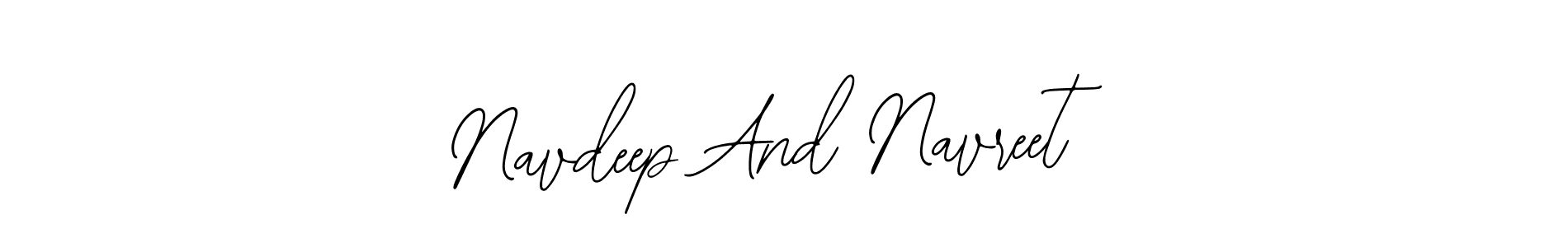 It looks lik you need a new signature style for name Navdeep And Navreet. Design unique handwritten (Bearetta-2O07w) signature with our free signature maker in just a few clicks. Navdeep And Navreet signature style 12 images and pictures png