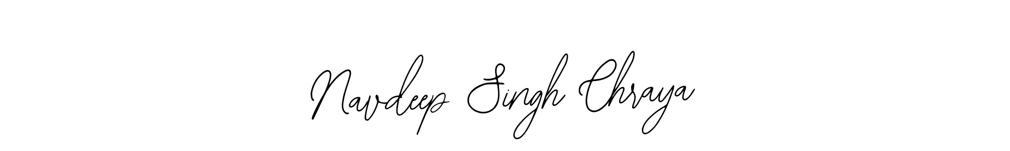 The best way (Bearetta-2O07w) to make a short signature is to pick only two or three words in your name. The name Navdeep Singh Chraya include a total of six letters. For converting this name. Navdeep Singh Chraya signature style 12 images and pictures png